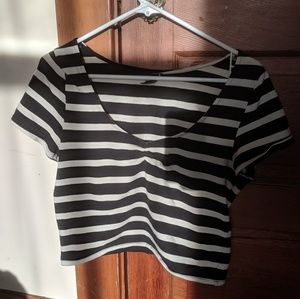 Forever 21 Striped Crop Top